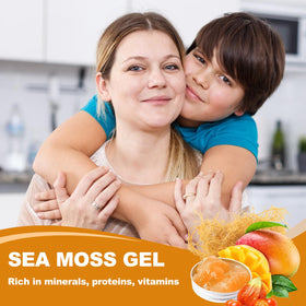 Gel de Mousse de Mer SumDIP, mise en scène avec des fruits frais