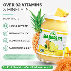Gel de Mousse Marine Irlandais Ananas 16 oz avec une cuillère à côté