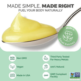 Gel de Mousse Marine Irlandais Ananas 16 oz dans un verre avec des fruits