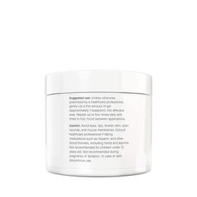 Gel glucosamine chondroïtine MSM avec un flacon et une étiquette lisible