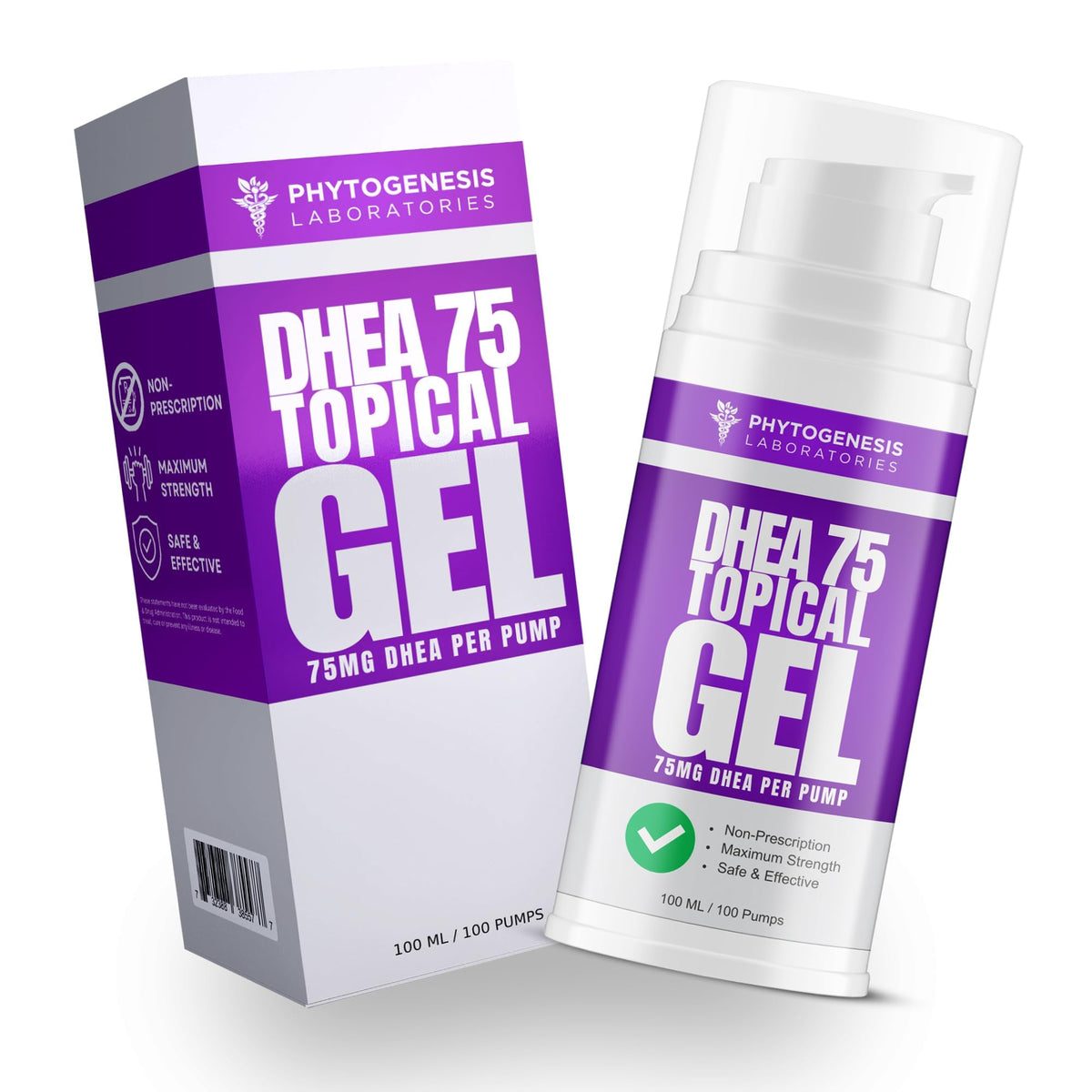 Gel Topique DHEA ANDROGENESIS 75 mg vue avant