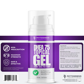 Gel Topique DHEA ANDROGENESIS application sur la peau