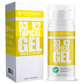 Gel Topique Vitamine D3 K2 ANDROGENESIS 410 mcg 168g vue avant