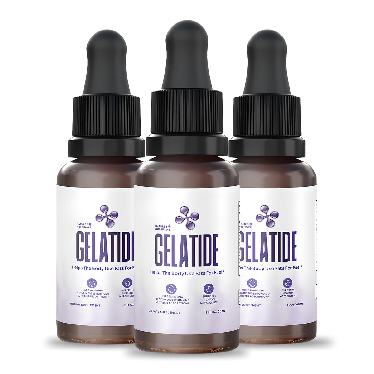 Gelatide Drops Nature’s NutriWave 60 ml avec compte-gouttes