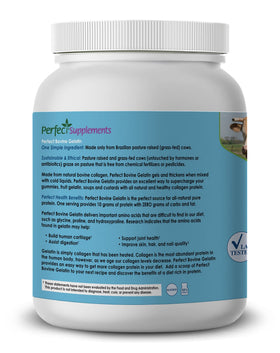 Gelée bovine Perfect Supplements 771g dans un bol