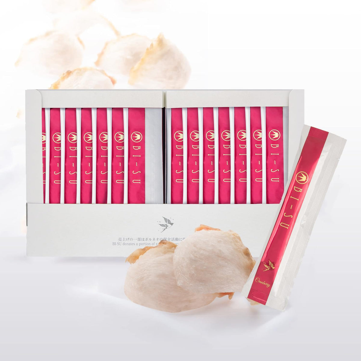 Gelée de collagène BI-SU saveur canneberge sachets individuels