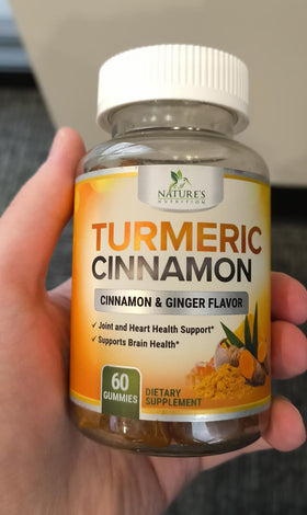 Gélifiés au curcuma Nature's Nutrition avec gingembre et cannelle