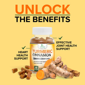 Gélifiés au curcuma Nature's Nutrition en gros plan