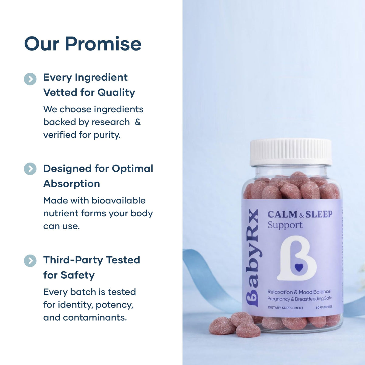 Gélifiés BabyRx avec vue de l'emballage