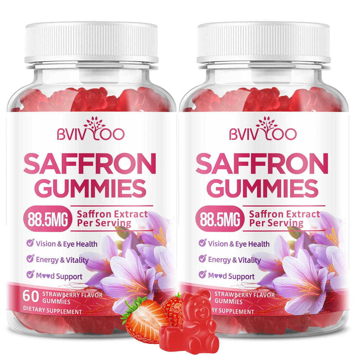 Gélifiés BVIVLOO à la Safran, vue de face avec emballage