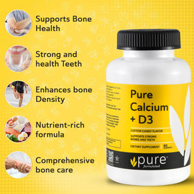 Gélifiés de Calcium Végétal avec Vitamine D3, texture et couleur