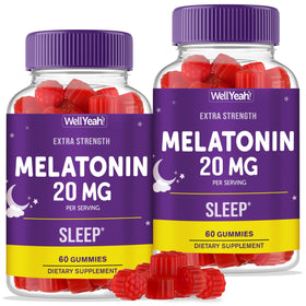 Gélifiés de mélatonine WellYeah 20mg, paquet avant
