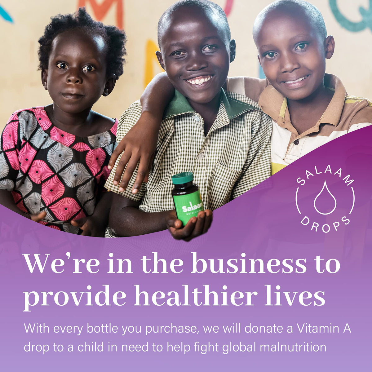 Gélifiés de multivitamines Salaam Nutritionals, présentation