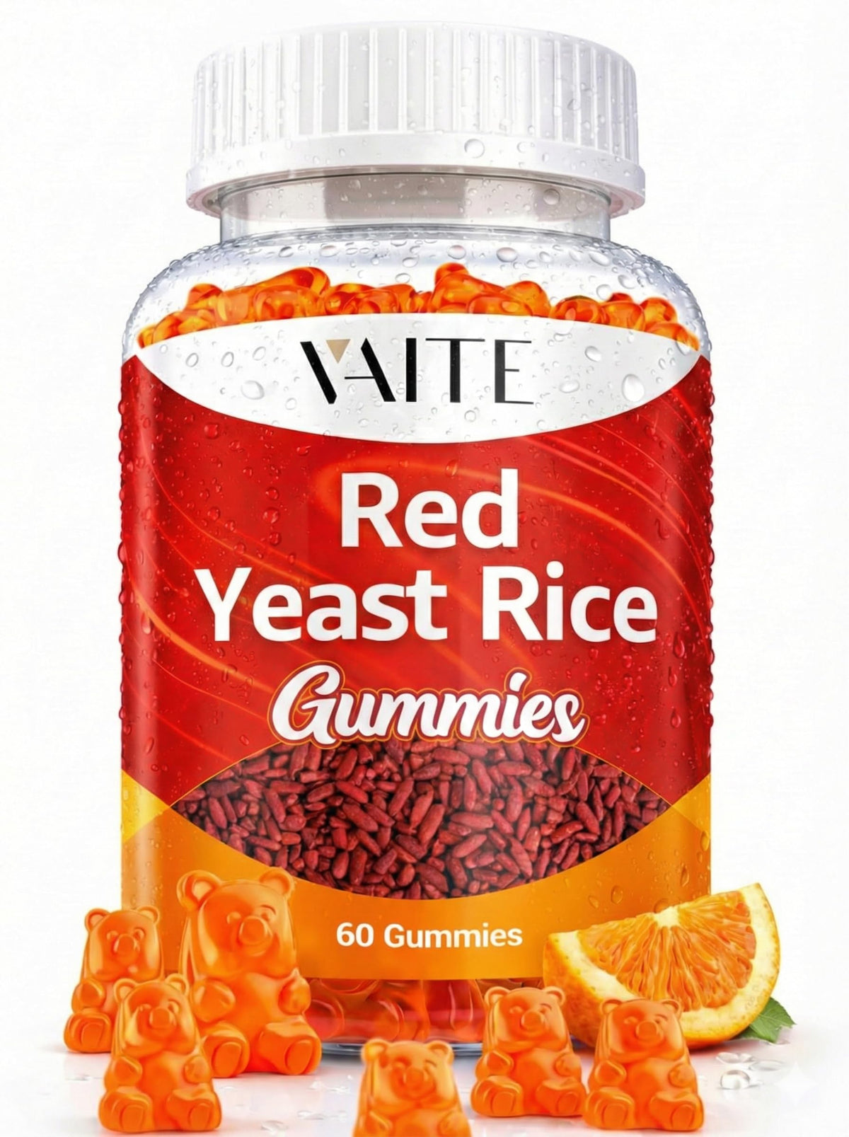 Gélifiés de riz rouge VAITE en boîte, vue de face
