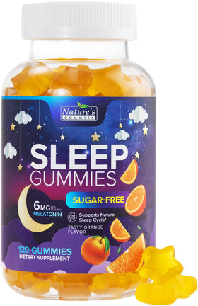 Gélifiés de sommeil Nature's Gummies 6MG, vue avant avec emballage