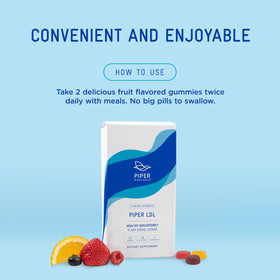 Gélifiés de stérols végétaux Piper Biosciences saveur baies mélangées