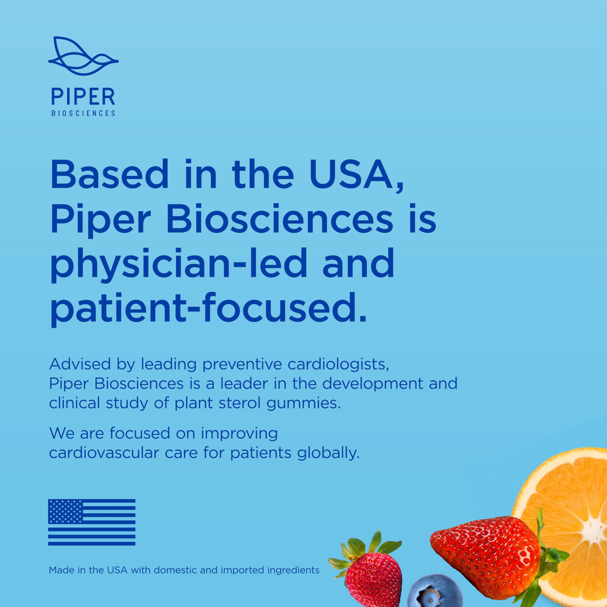 Gélifiés de stérols végétaux Piper Biosciences saveur fraise