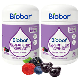 Gélifiés de sureau Biobor 150mg, 120 Ct, vue de face