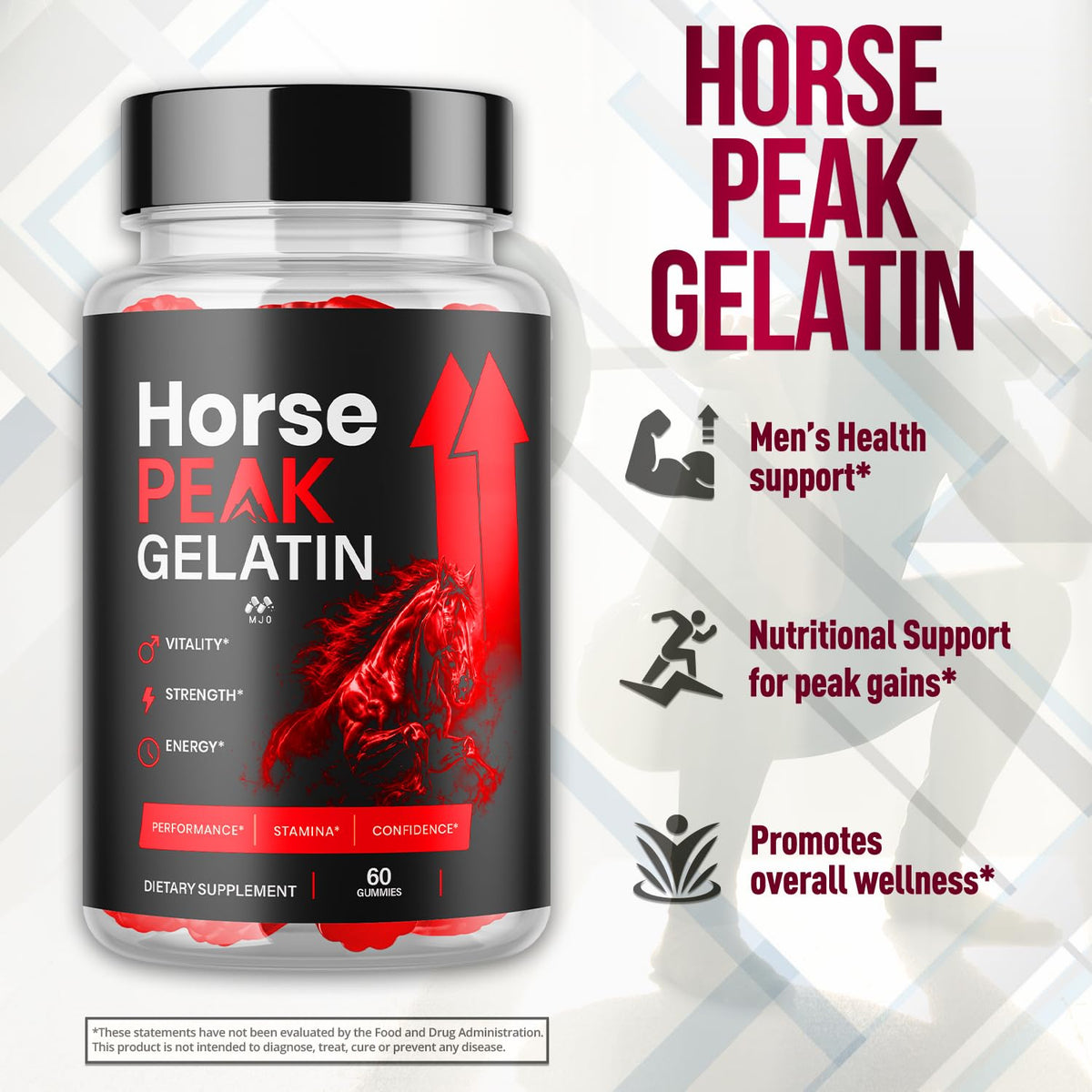 Gélifiés Horse Peak de MJO dans une main