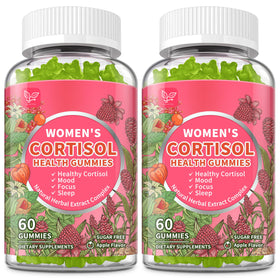 Gélifiés Hudetex Cortisol 60 gummies au goût pomme, vue de face