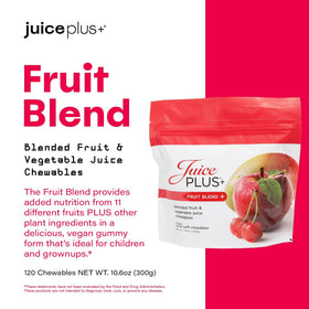 Gélifiés Juice Plus+ aux fruits dans une main