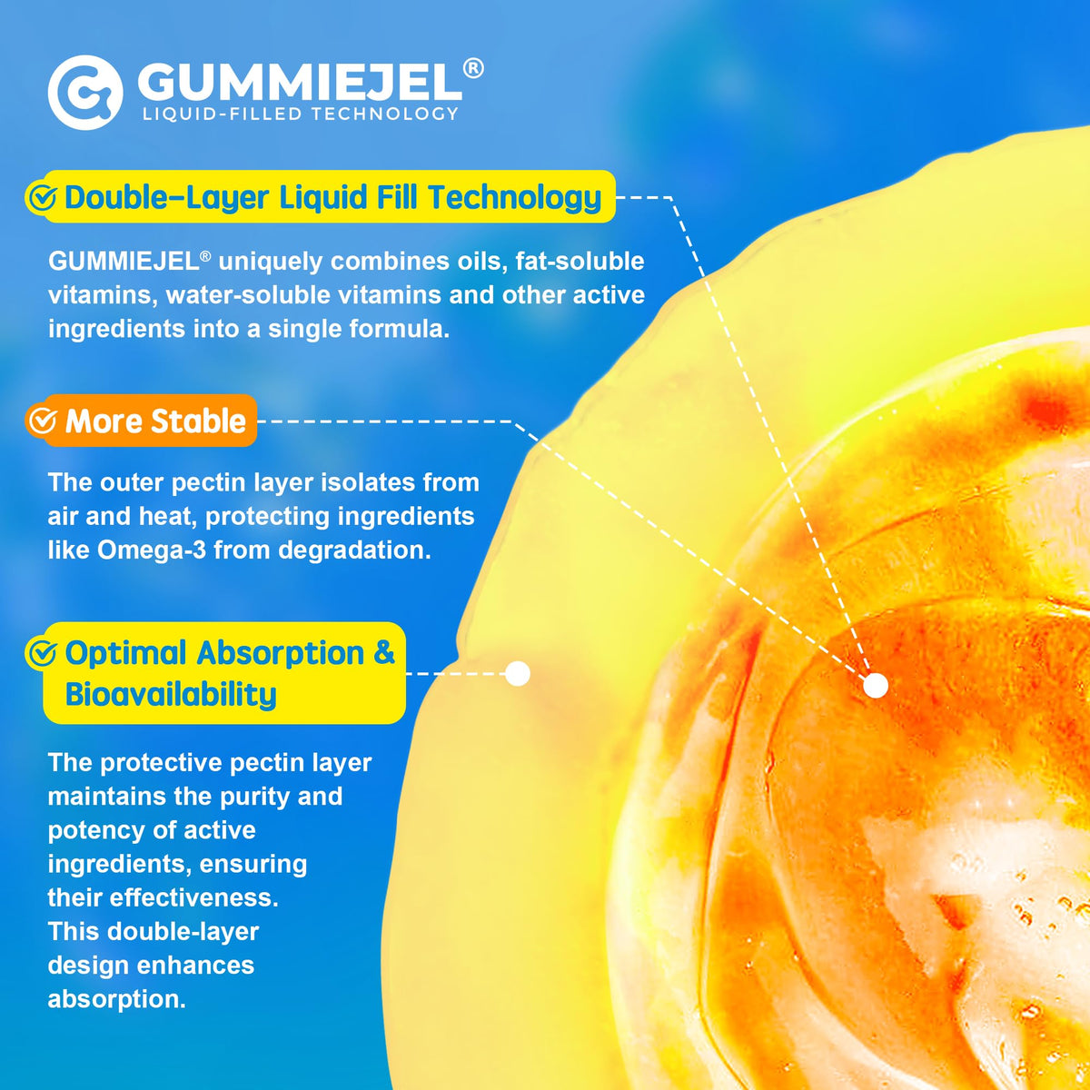 Gélifiés Omega-3 EnvyCure avec CoQ10 et Magnésium sur une table