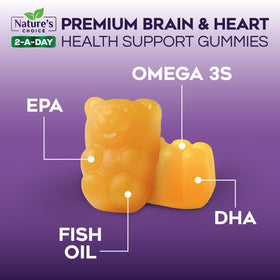 Gélifiés Omega 3 Nature's Choice avec des gélifiés en forme de poisson