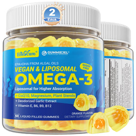 Gélifiés Omega-3 végétaux EnvyCure 1000mg en emballage