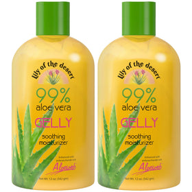 Gelly Moisturizer Lily Of The Desert 12 fl oz, avant plan avec étiquette