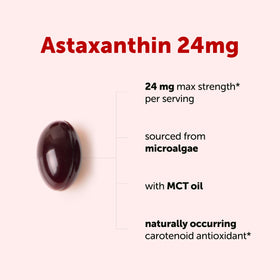 Gélule Astaxanthin 24mg Micro Ingredients sur une table