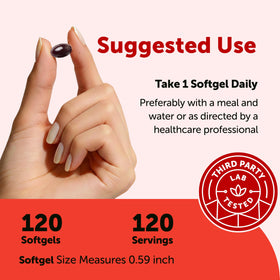 Gélule Astaxanthin 6mg Micro Ingredients sur fond blanc