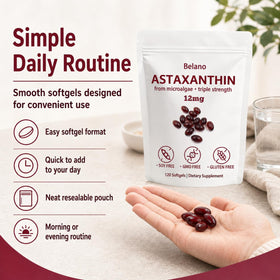 Gélule Belano Astaxanthin vue de près