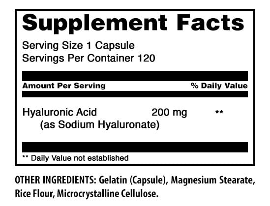 Gélule d'acide hyaluronique Amazing Nutrition