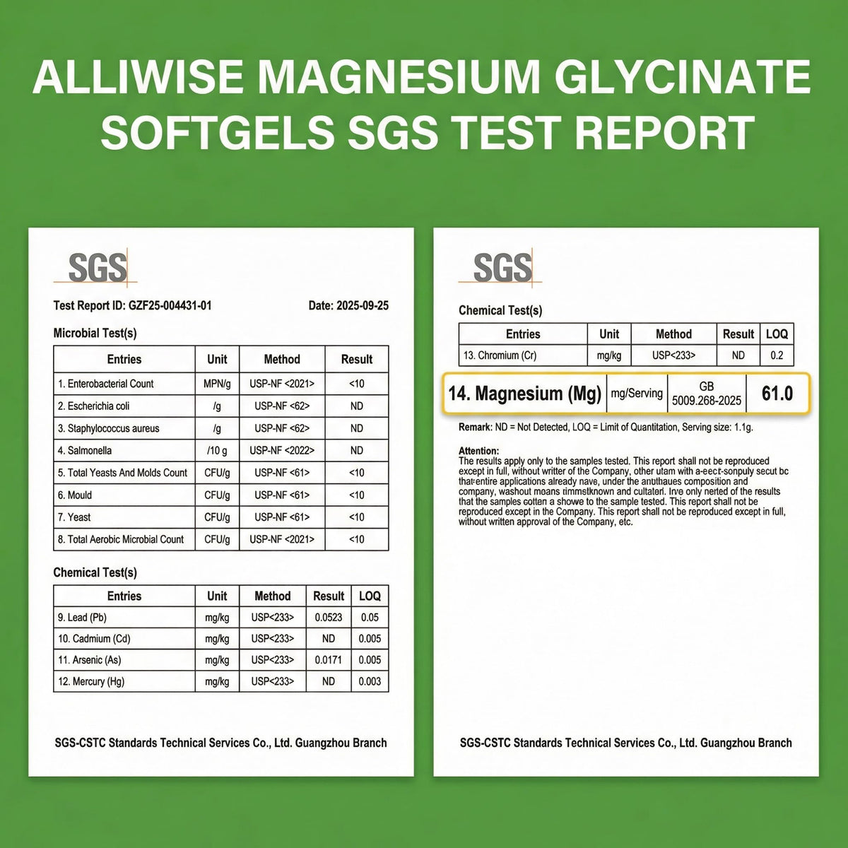 Gélule d'Alliwise Magnésium Glycinate en gros plan