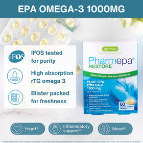 Gélule d'Igennus Pharmepa Restore Pure EPA 1000mg vue de près