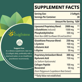Gélule de Glutathione Liposomal Guigmiens avec Acide Hyaluronique