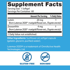 Gélule de Luteine 20 mg Doctor's BEST sur une cuillère