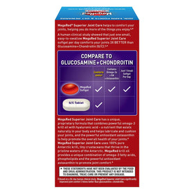 Gélule de MegaRed Huile de Krill Omega-3 353 mg en gros plan