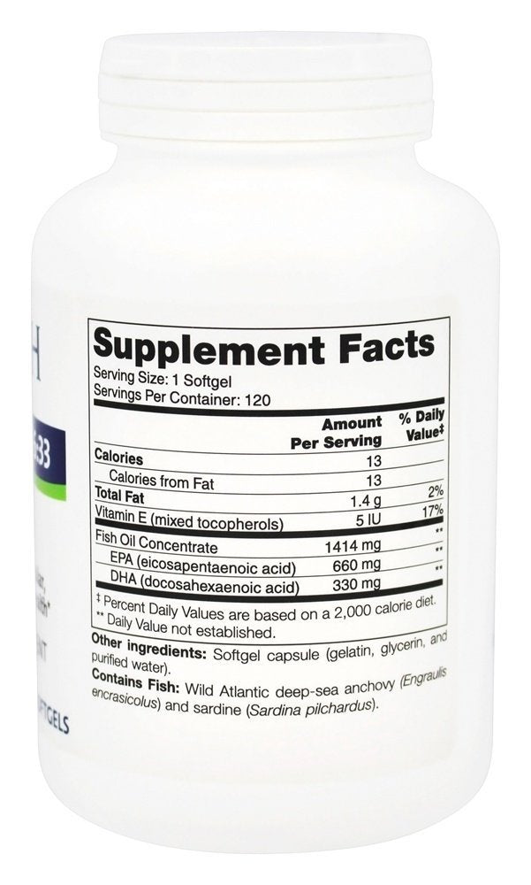 Gélule de NFH Trident SAP 66:33 avec vitamine E et huile de poisson