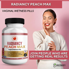 Gélule de Radiancy Peach Max avec vue rapprochée