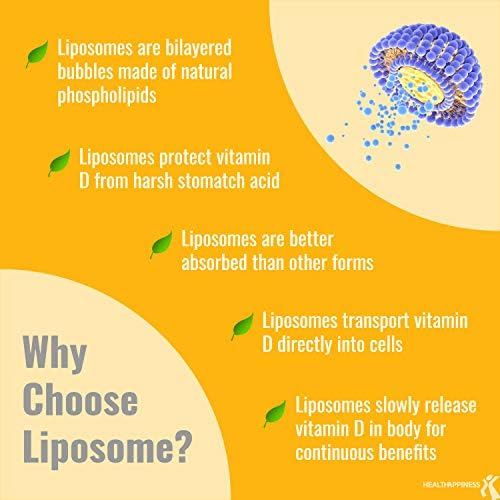 Gélule de UpNourish Vitamine D3 Liposomale 5000 UI