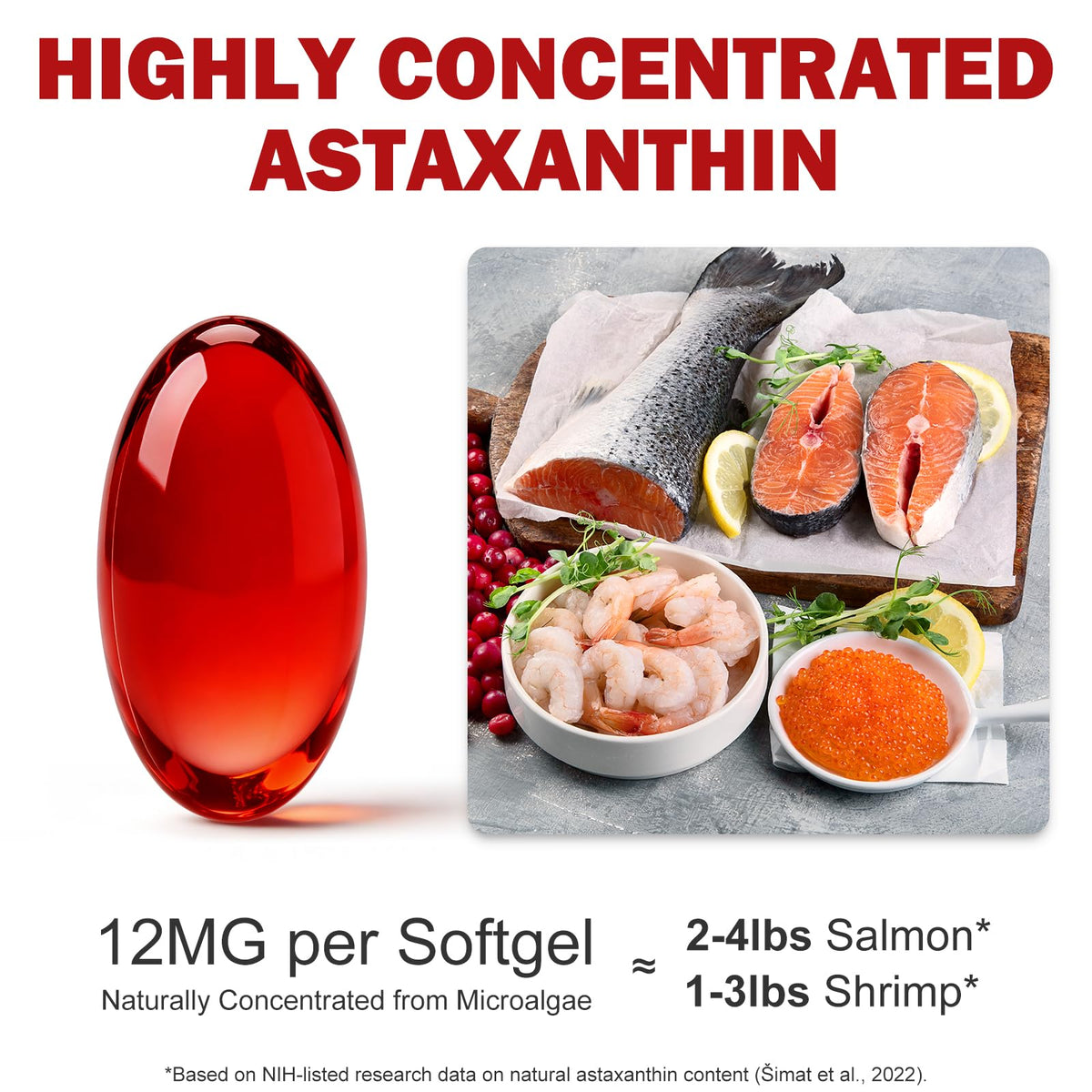 Gélule douce DYHONKEE Astaxanthin 12mg vue rapprochée