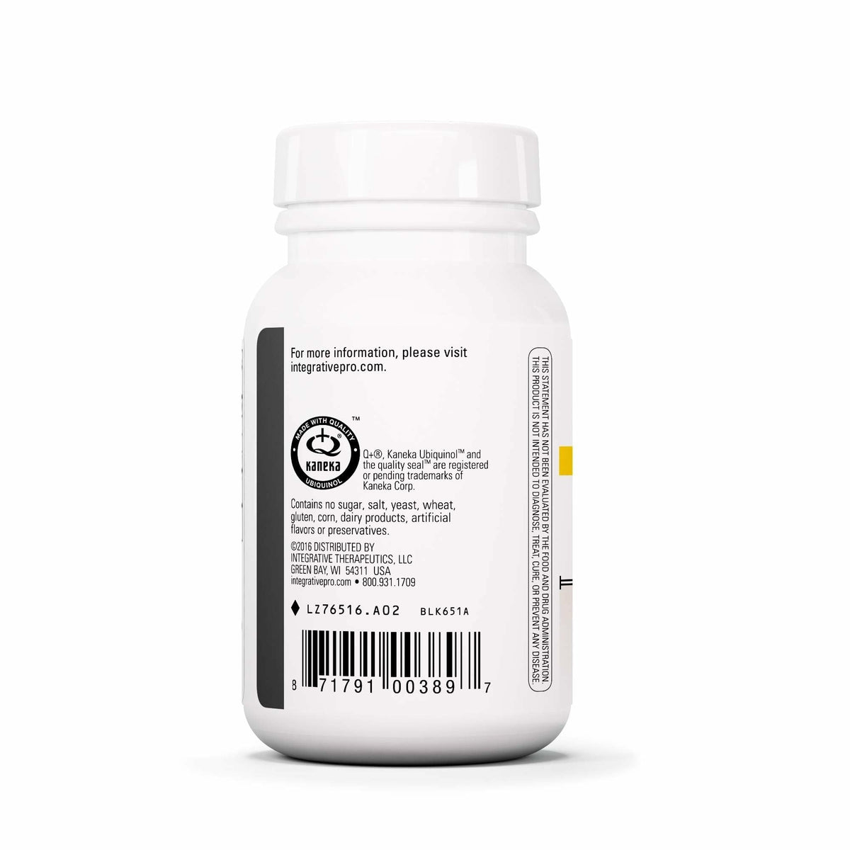 Gélule douce UBQH 100 mg d'Integrative Therapeutics en gros plan