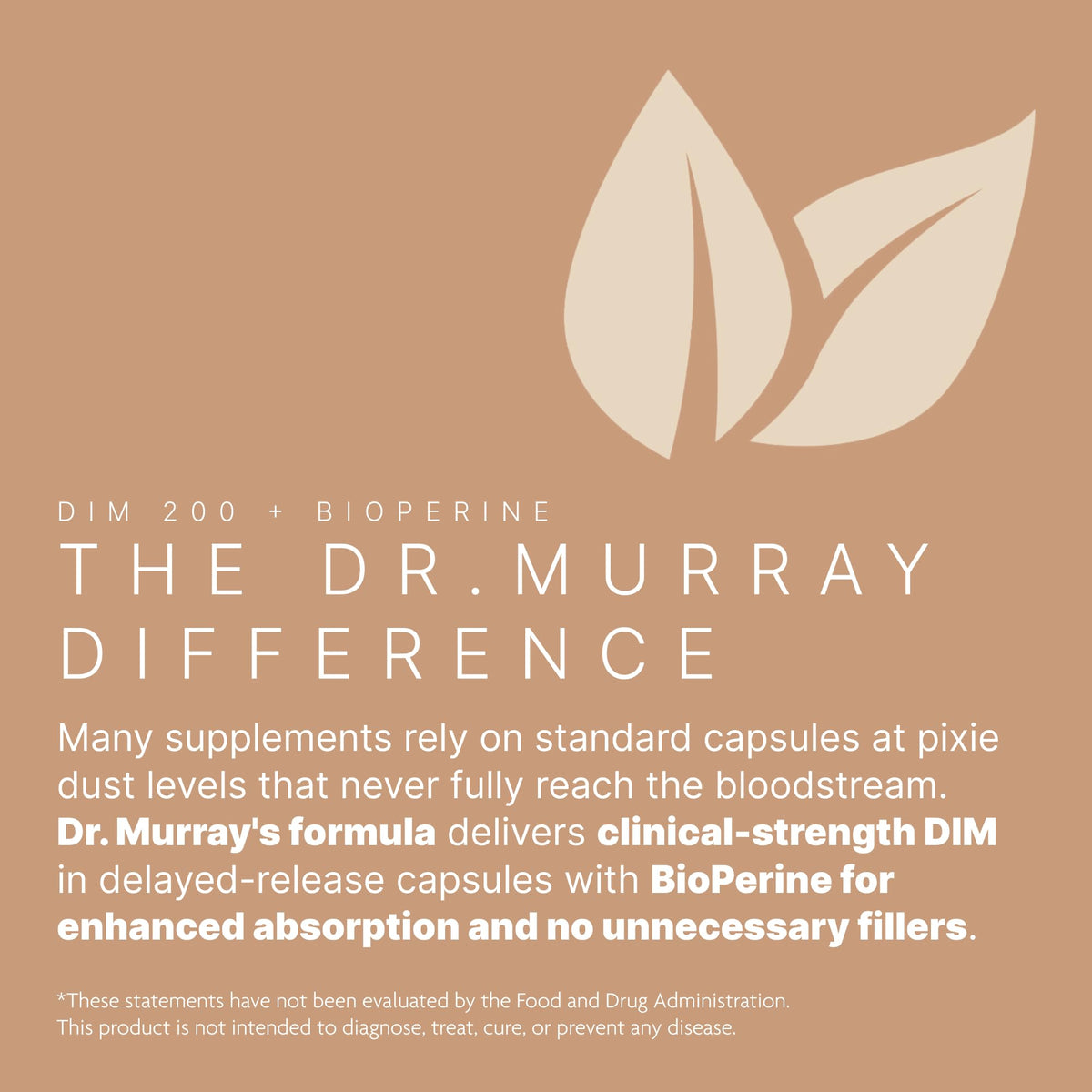 Gélule Dr. Murray DIM 200 mg, vue rapprochée