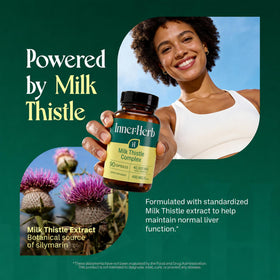Gélule InnerHerb Complexe Chardon-Marie montrant la taille et la forme