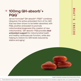 Gélule Jarrow QH-Absorb + PQQ, vue de près
