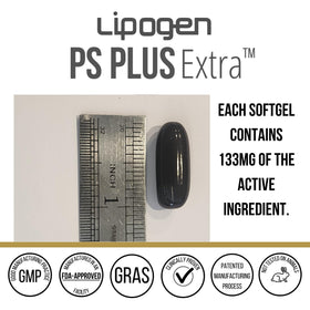 Gélule Lipogen PS Plus Extra sur fond blanc