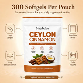 Gélule molle de cannelle de Ceylan Belano sur fond blanc