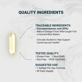 Gélule molle Naturalis UltraEPA 1000mg sur une cuillère