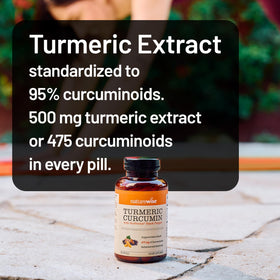Gélule NatureWise Curcuma 500mg avec BioPerine